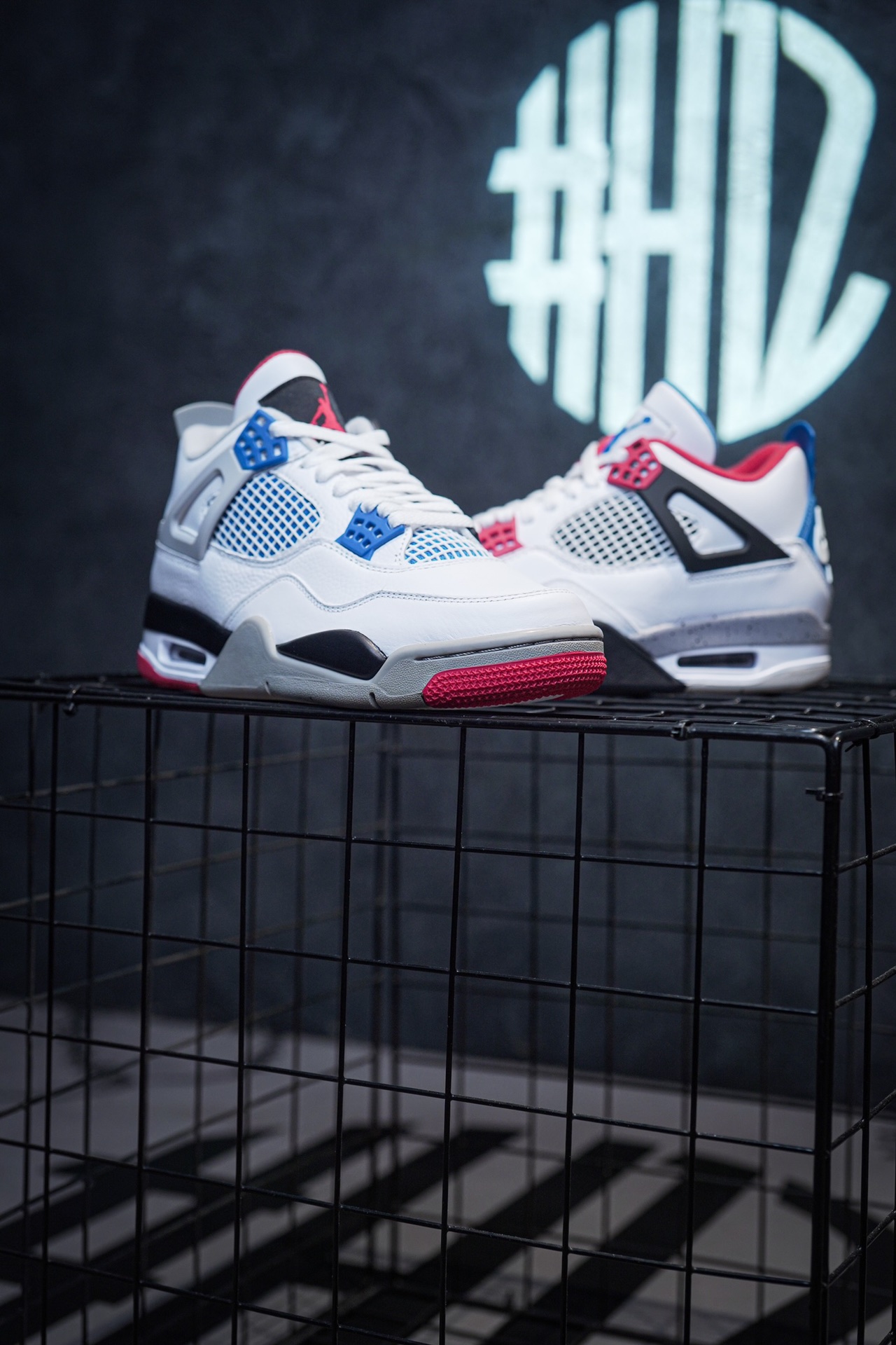 Air Jordan 4 Retro Se What The Red Blue Yin-Yang