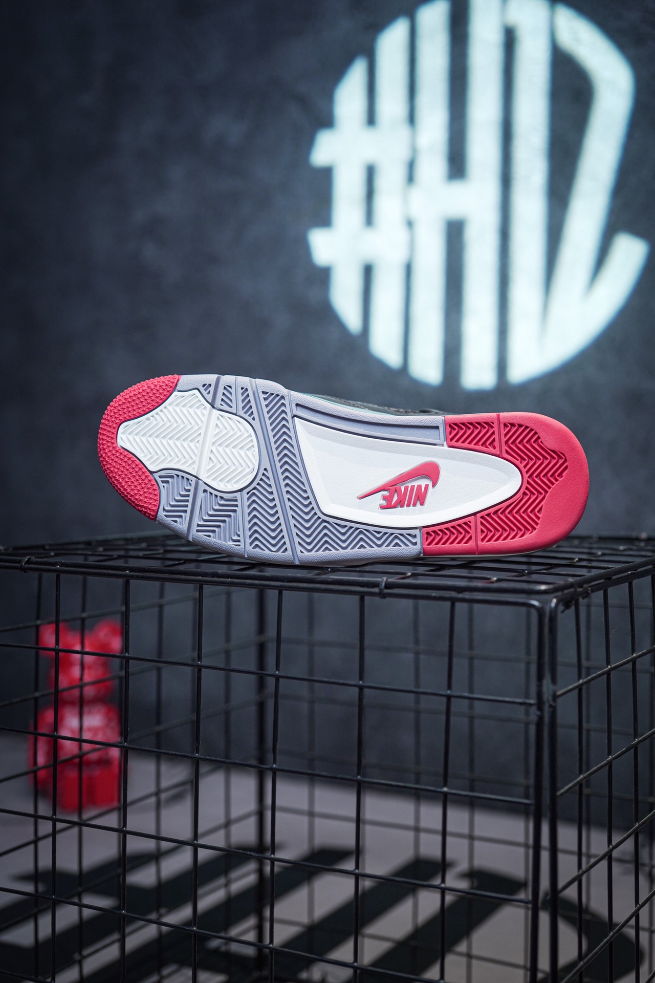 Air Jordan 4 'Bred Reimagined' black and red leather 2024