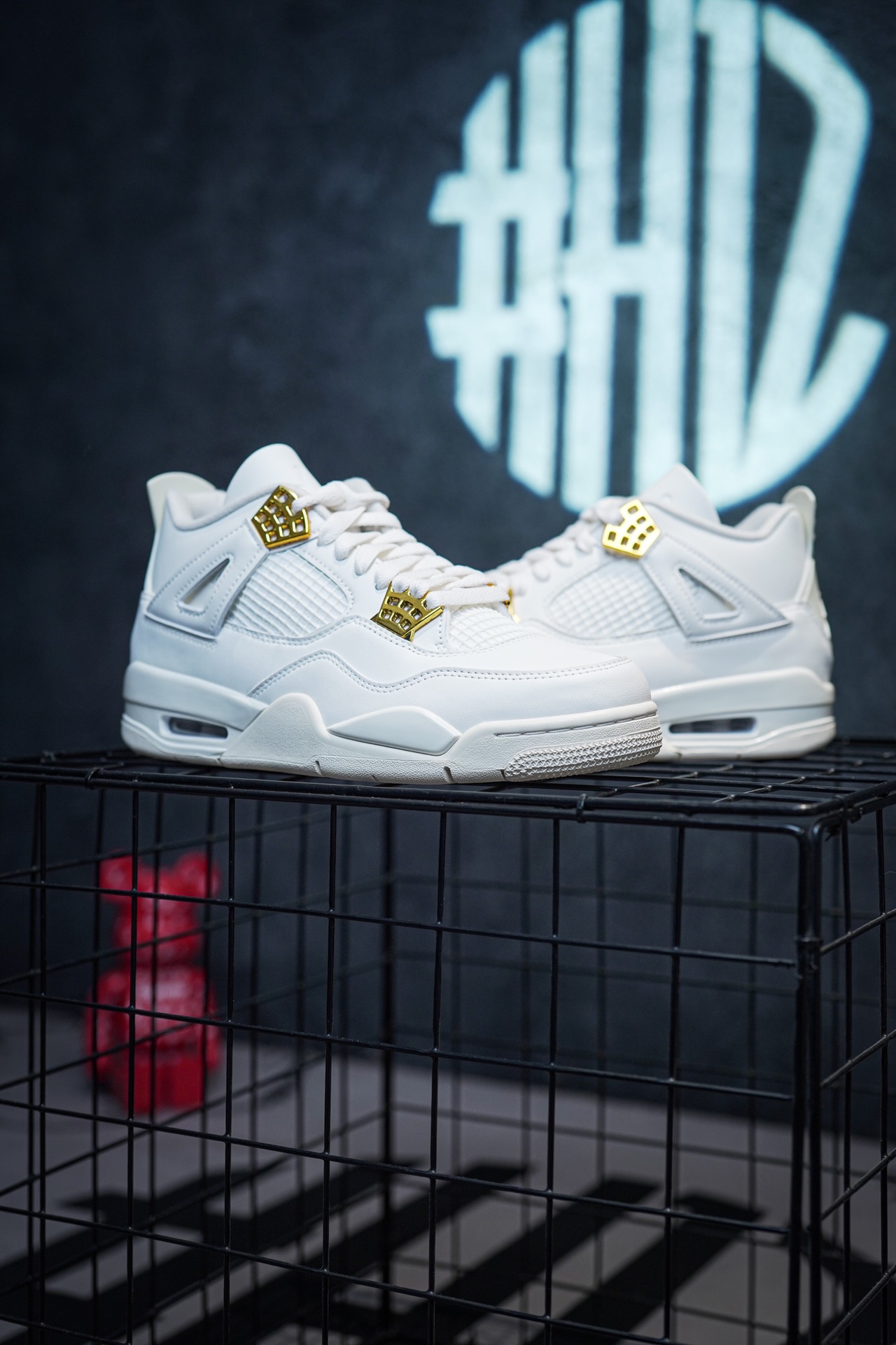 Air Jordan 4 'Metallic Gold' Cream White with Gold Buckle
