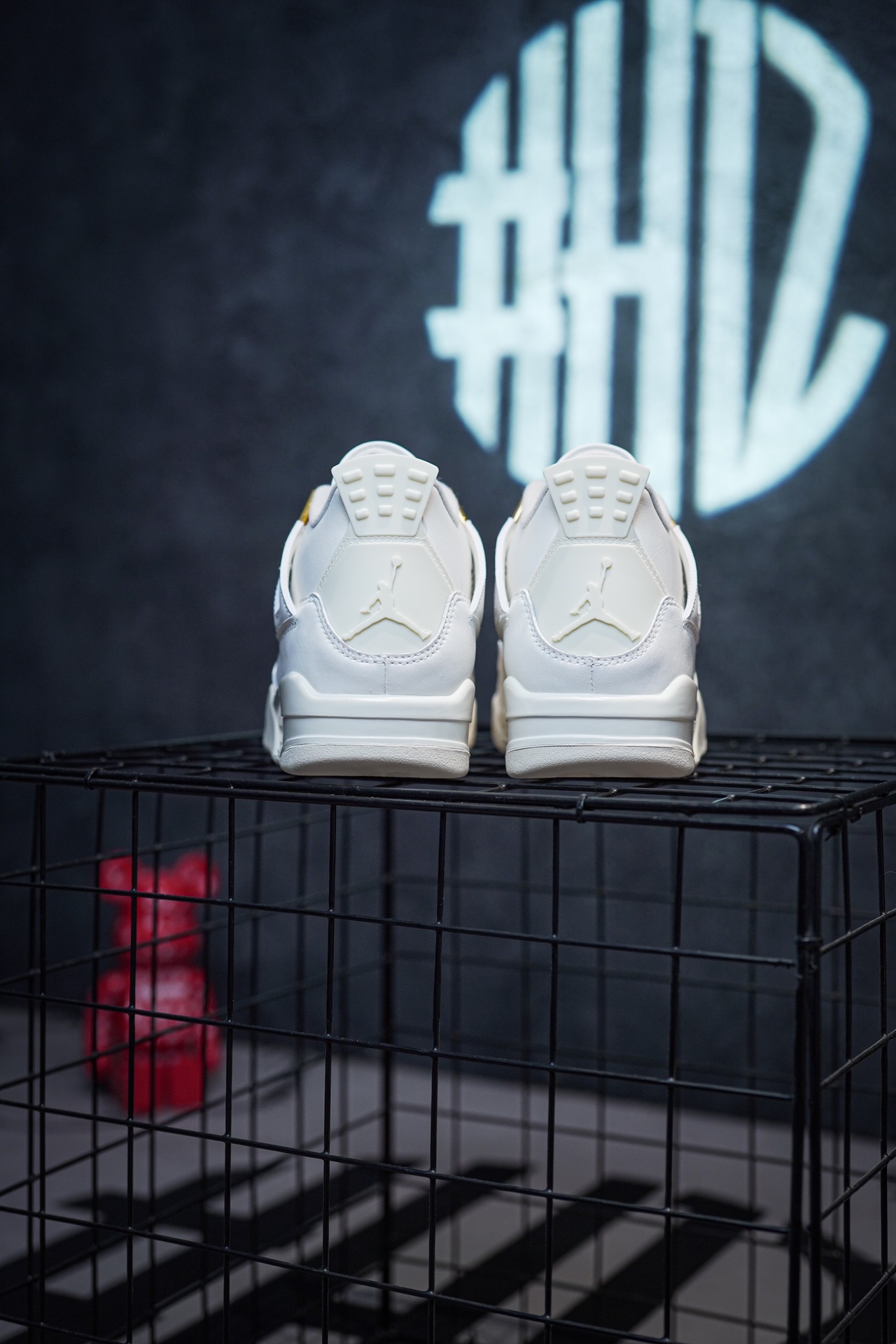Air Jordan 4 'Metallic Gold' Cream White with Gold Buckle