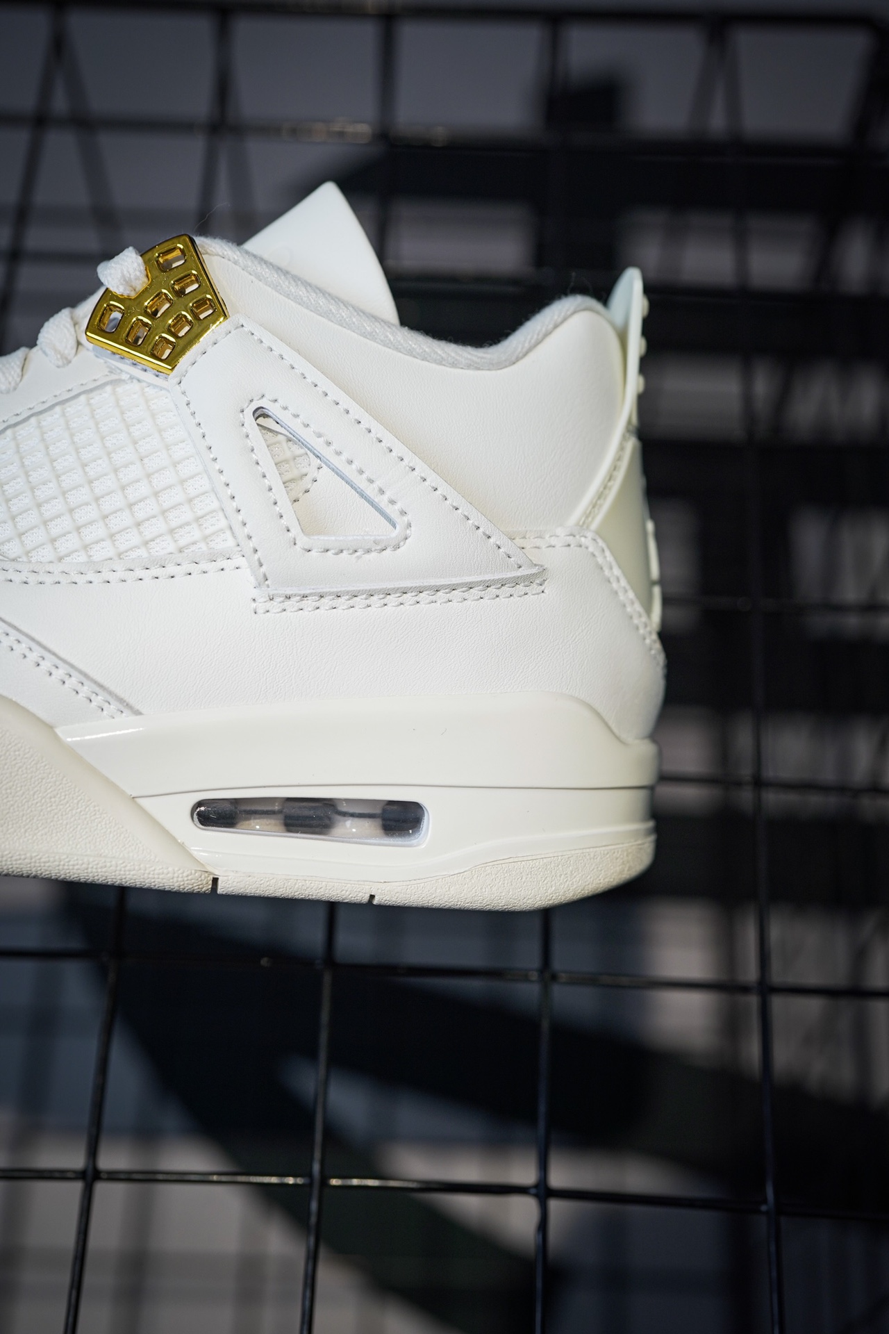 Air Jordan 4 'Metallic Gold' Cream White with Gold Buckle
