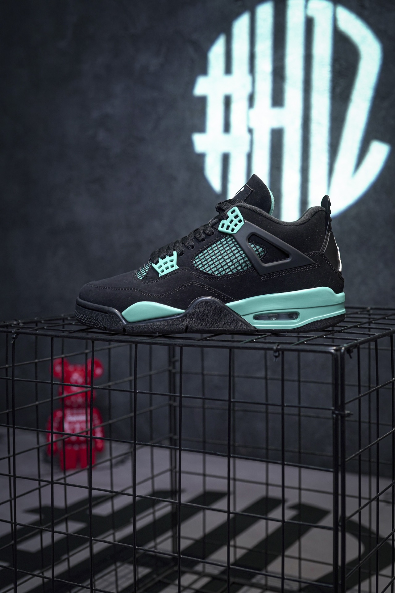 Air Jordan 4 Retro Black Tiffany Blue