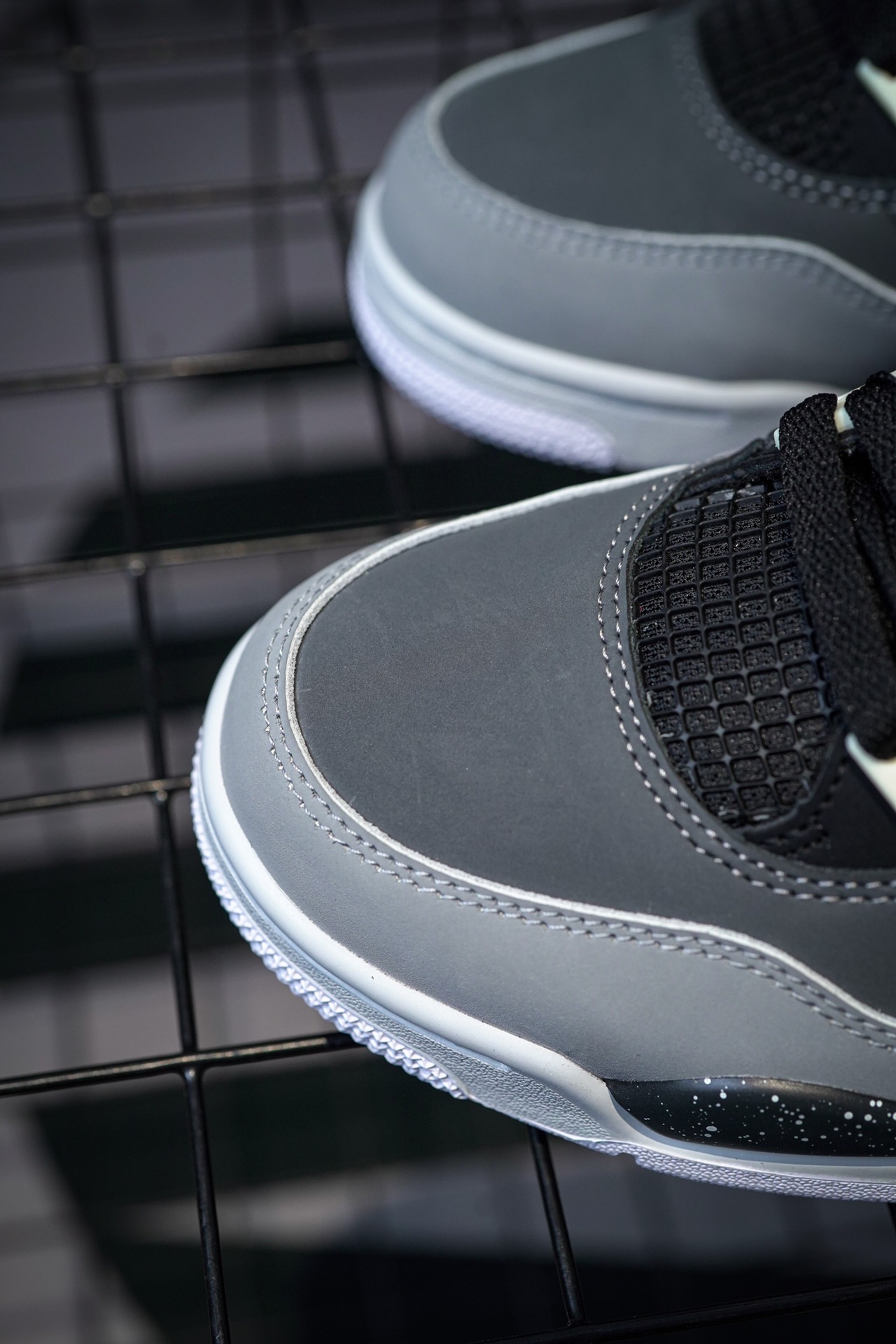 Air Jordan 4 "Fear" Black and White Fear