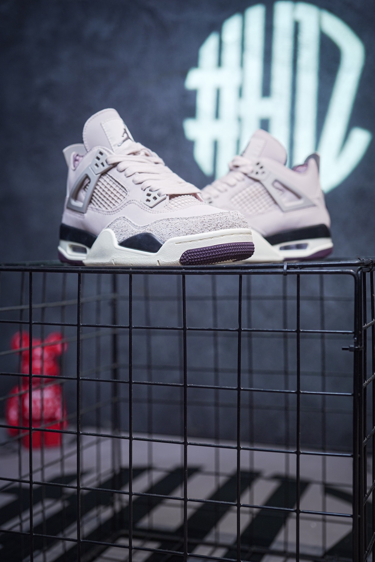 Maniére x Air Jordan 4 'While You Were Sleeping' Pink
