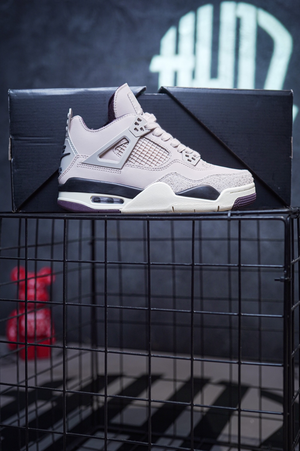 Maniére x Air Jordan 4 'While You Were Sleeping' Pink
