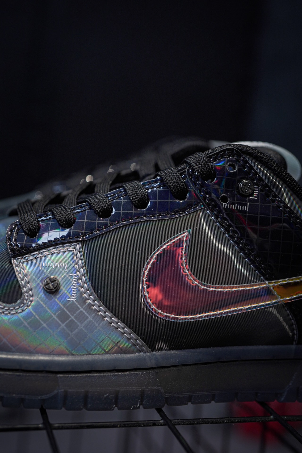 NIKE Dunk Low "HyperfIat" Black and Multi-Color