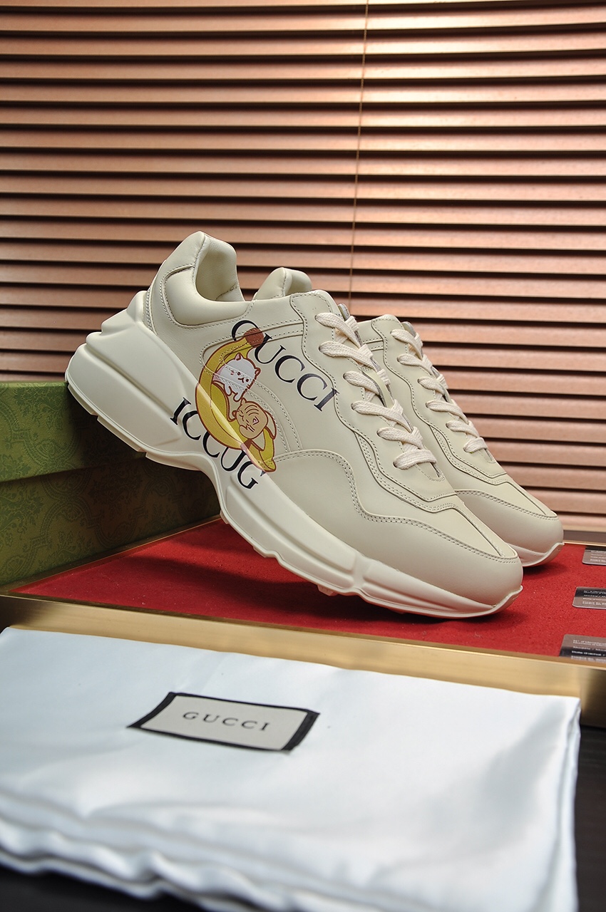 Gucci couple's collection banana cat anime print