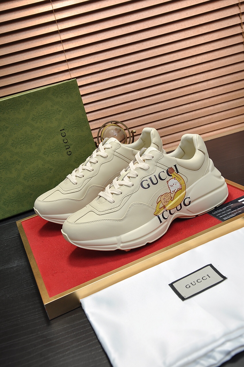 Gucci couple's collection banana cat anime print