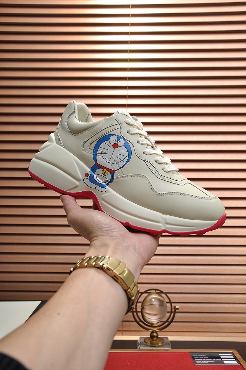 Gucci couple series Doraemon print