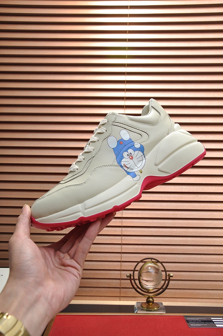 Gucci couple series Doraemon print