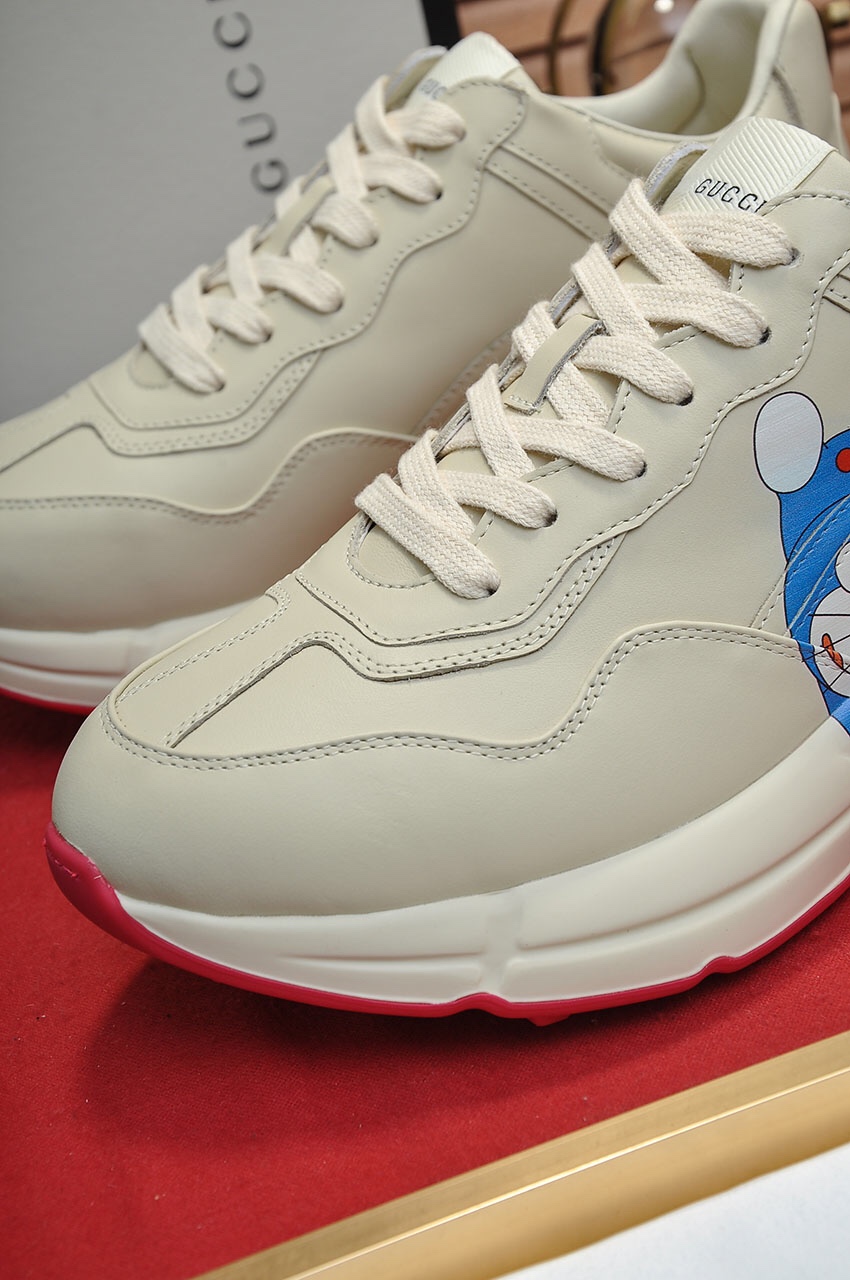 Gucci couple series Doraemon print