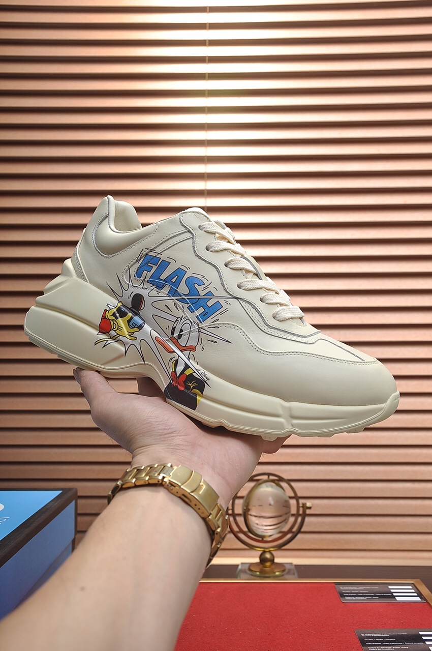 Gucci popular couples Donald Duck printed style
