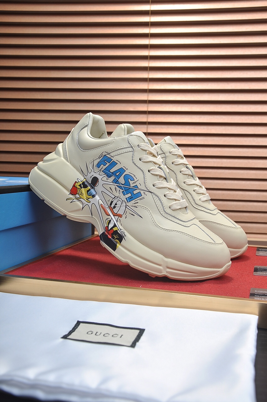Gucci popular couples Donald Duck printed style