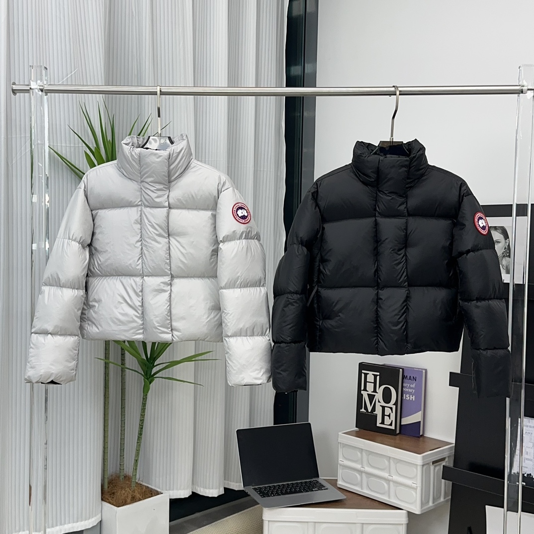 CANADA GOOSE 2023FW Cypress Series Women's Short Shiny Down Jacket