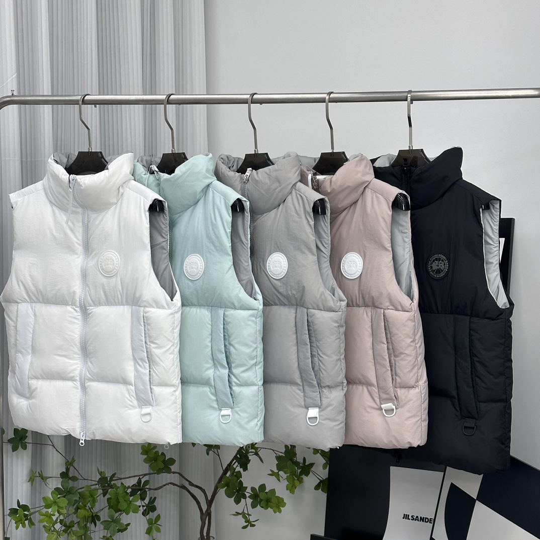 CANADA GOOSE pastel series white label down vest