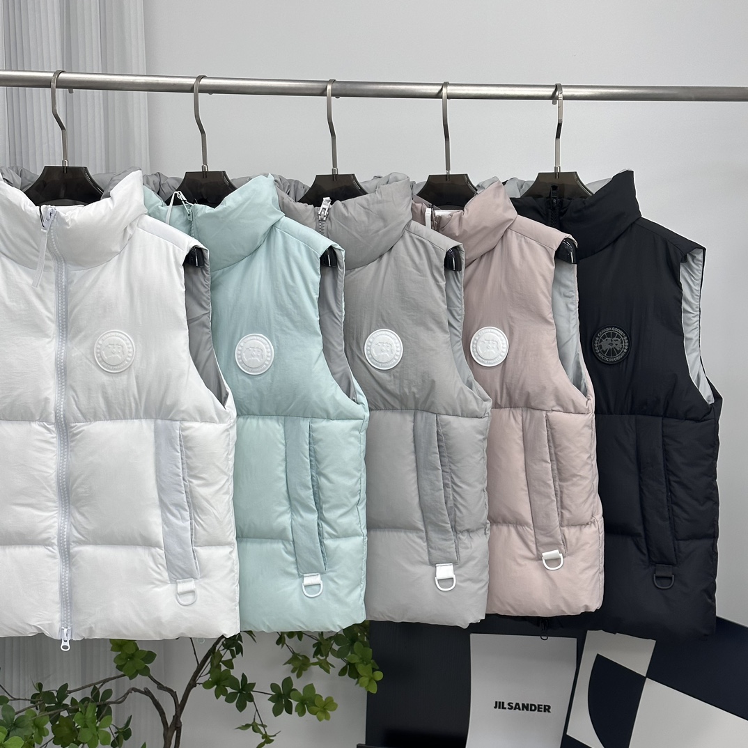 CANADA GOOSE pastel series white label down vest