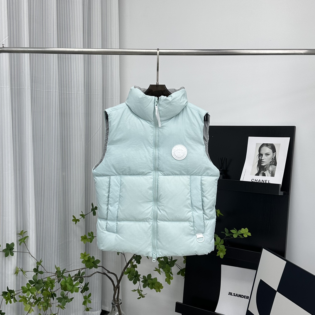 CANADA GOOSE pastel series white label down vest