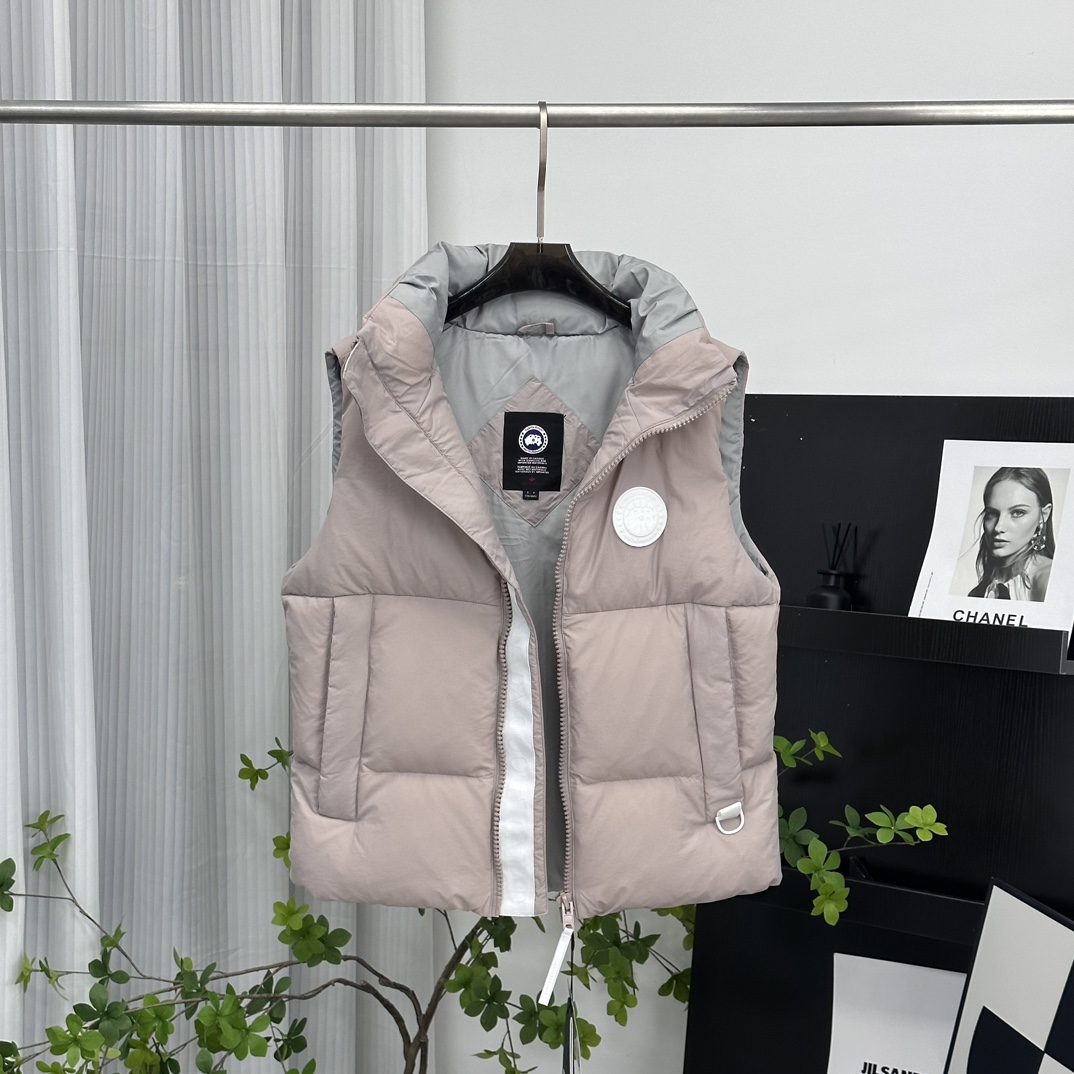 CANADA GOOSE pastel series white label down vest