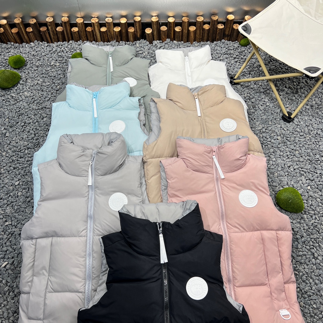 Canada Goose Pastels Collection Everett Down Vest White Label