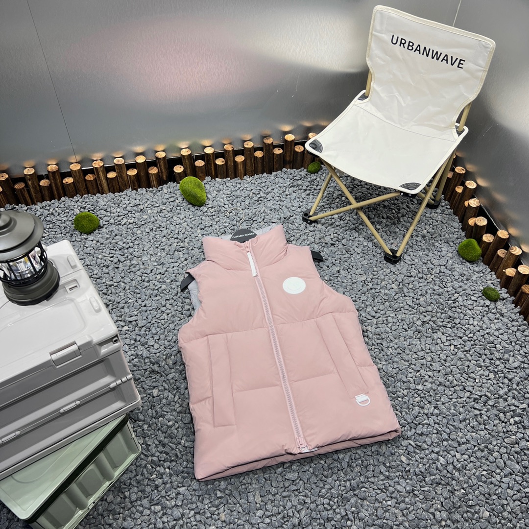 Canada Goose Pastels Collection Everett Down Vest White Label