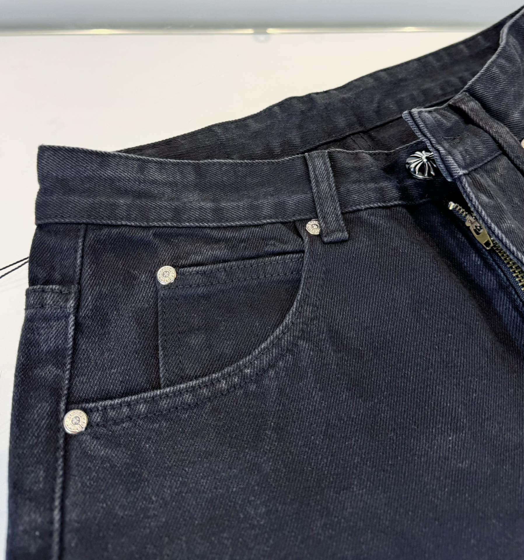 Chrome Hearts black and pink denim pants in 5 colors