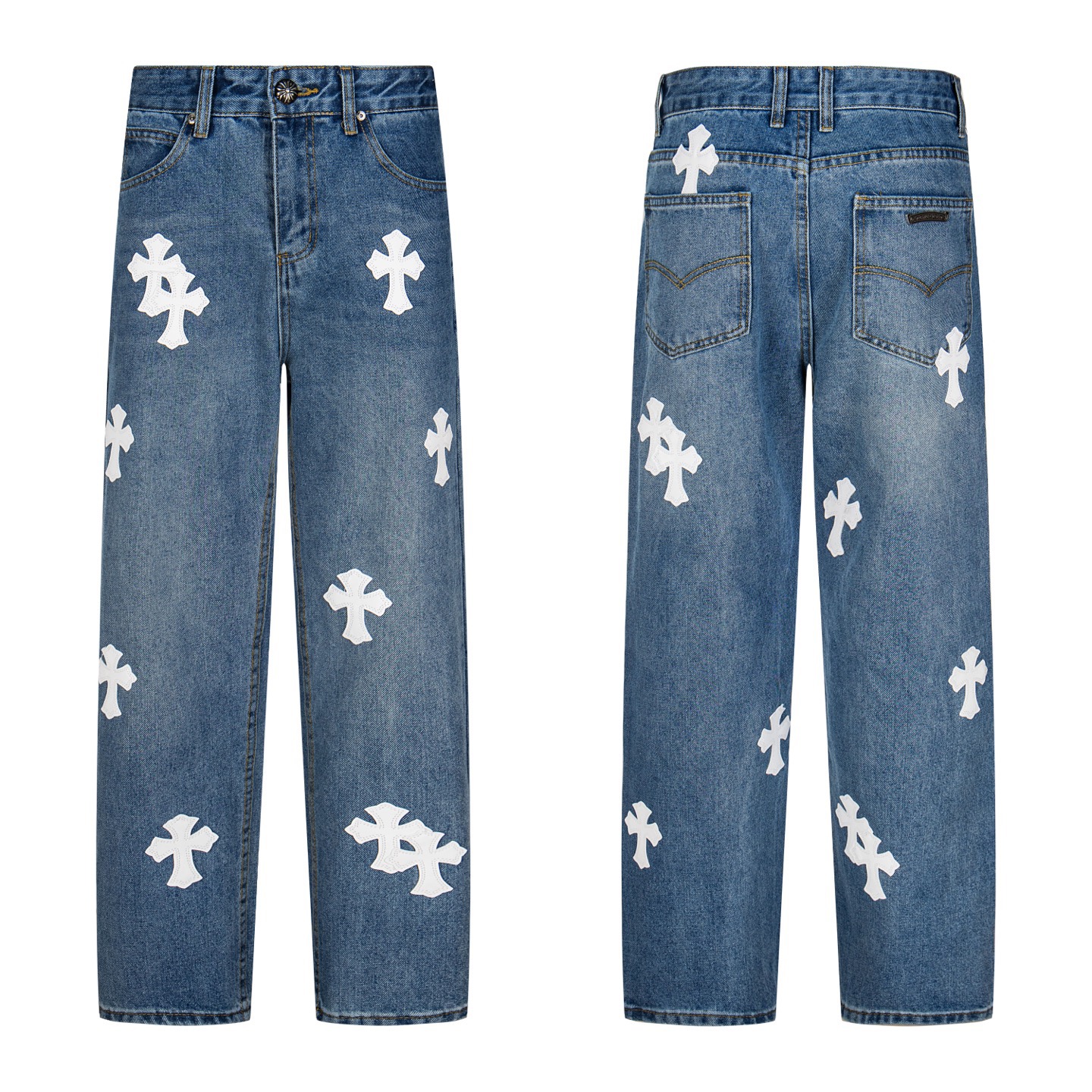 Classic versatile Chrome Hearts jeans