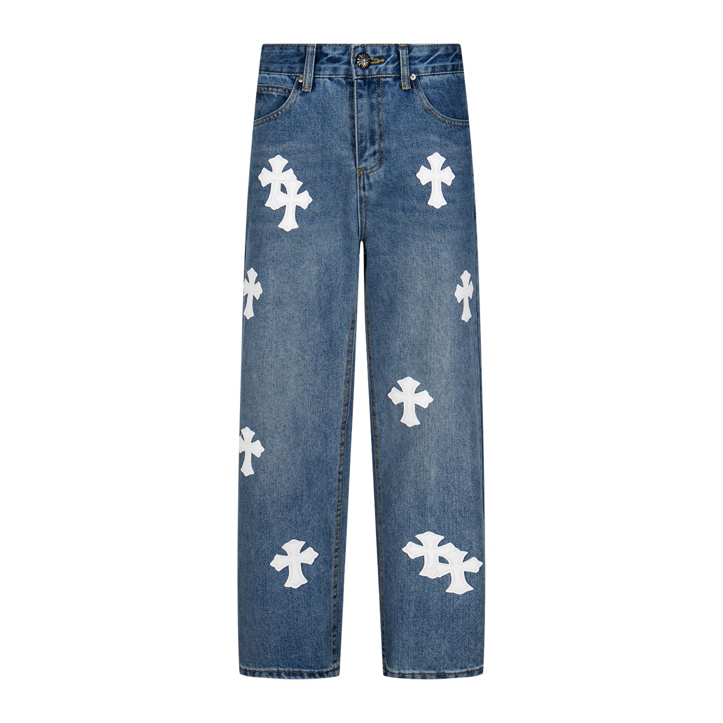 Classic versatile Chrome Hearts jeans