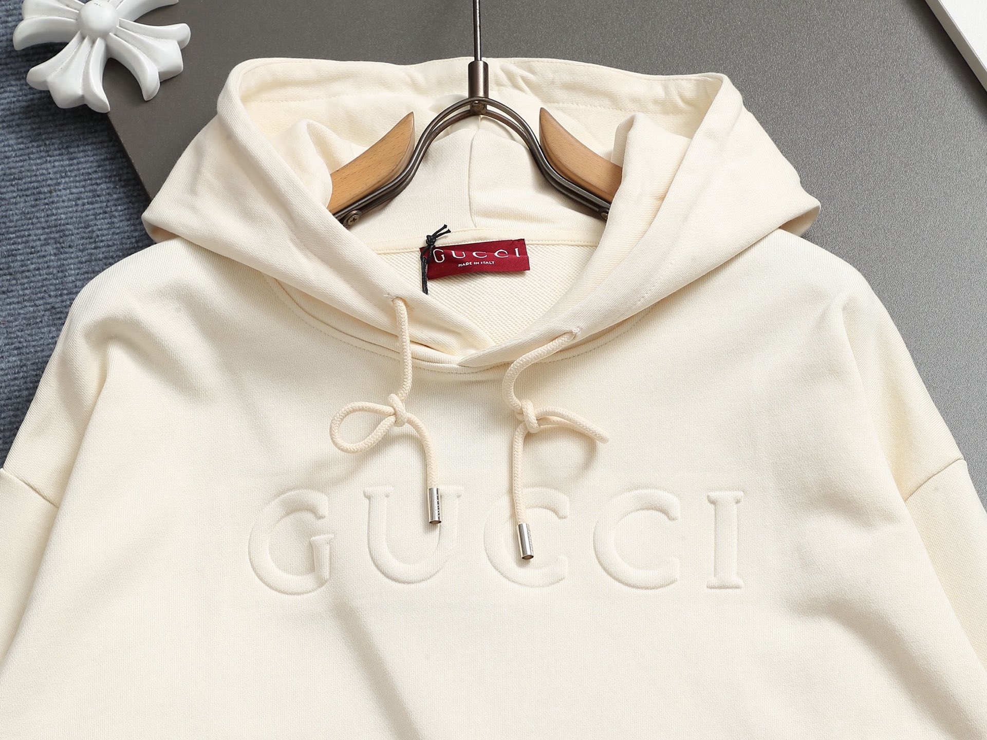 Gucci super classic color-block printed hoodie
