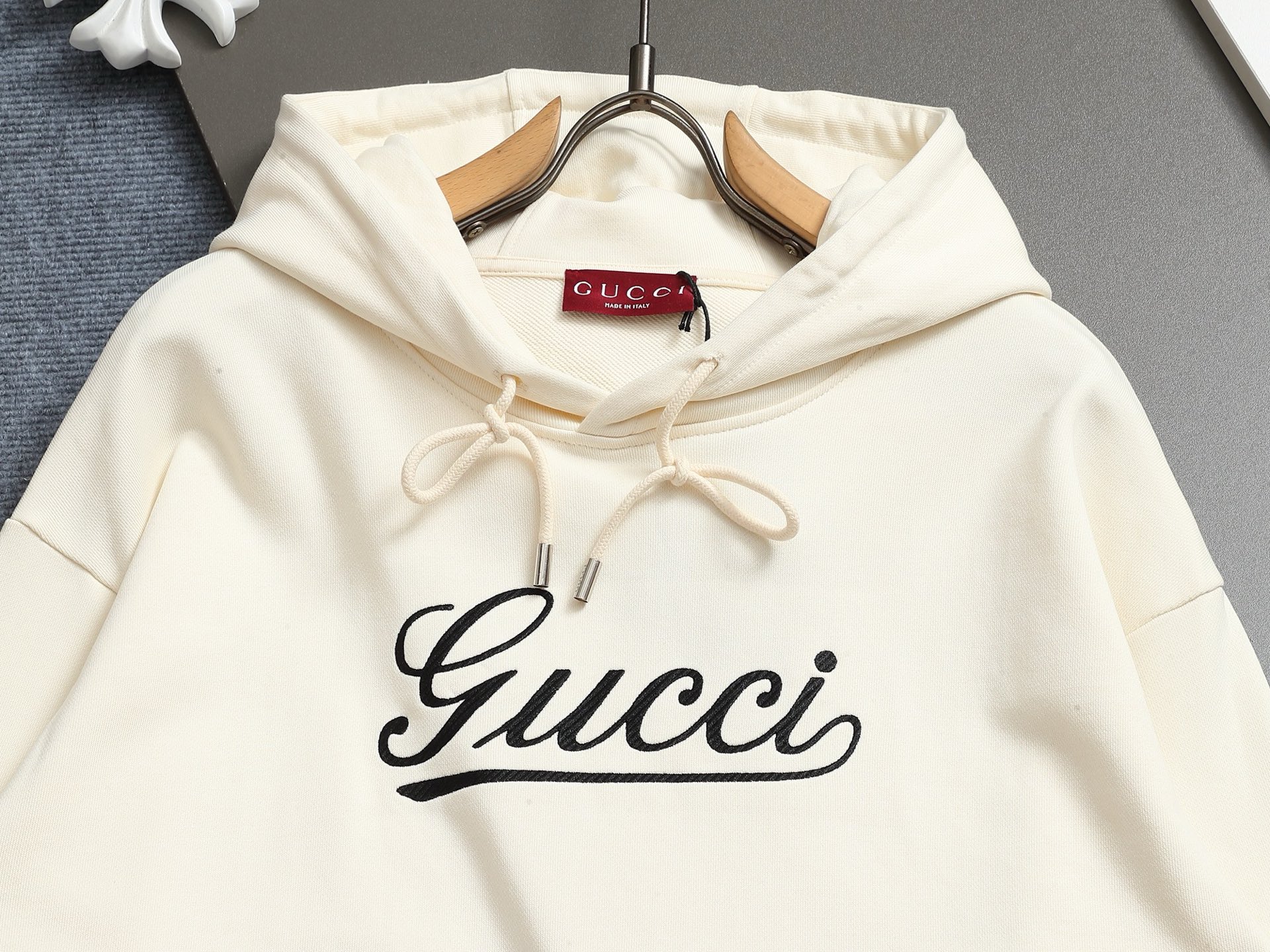 Gucci super classic color-block printed hoodie