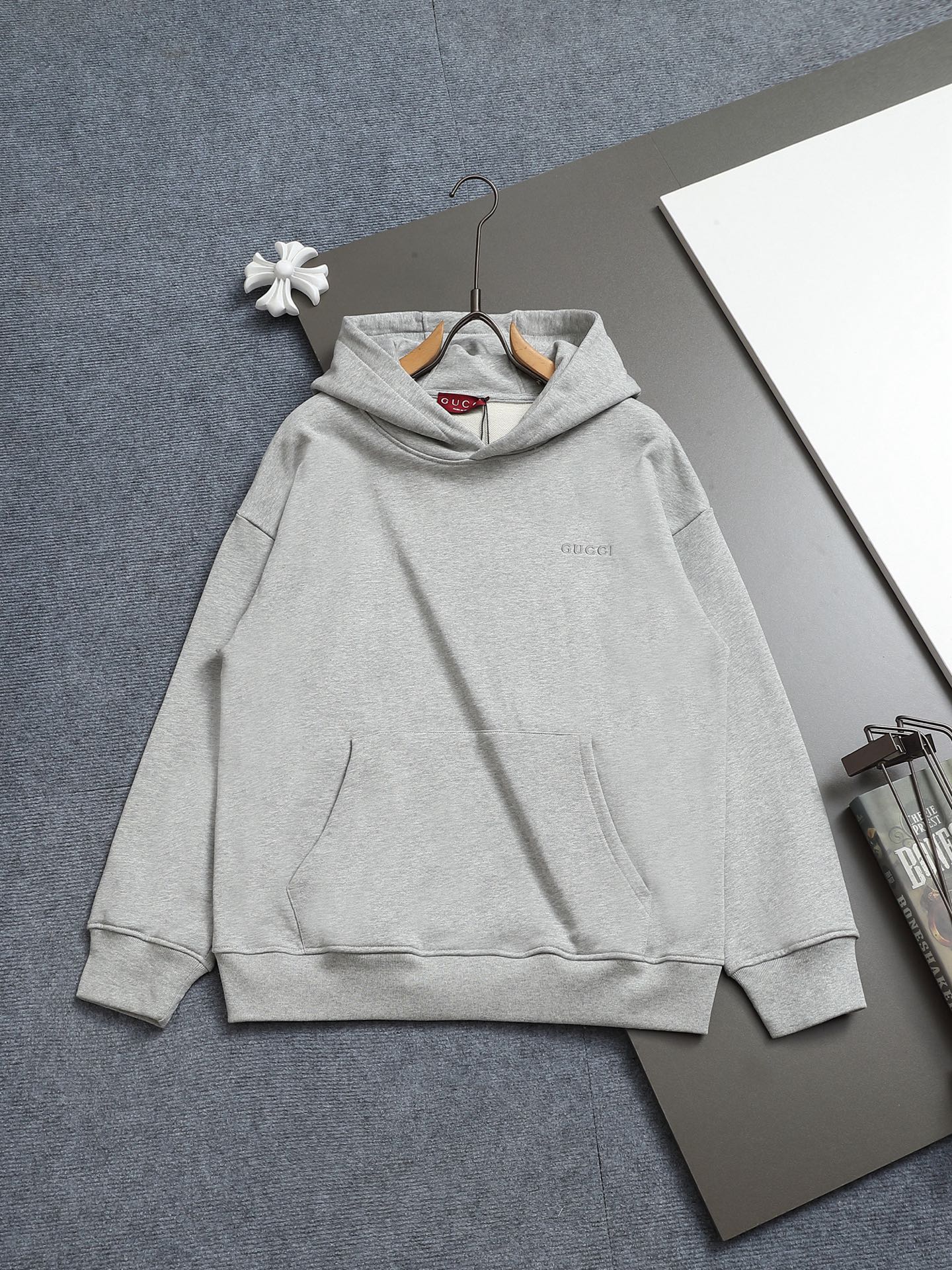 Gucci super classic color-block printed hoodie