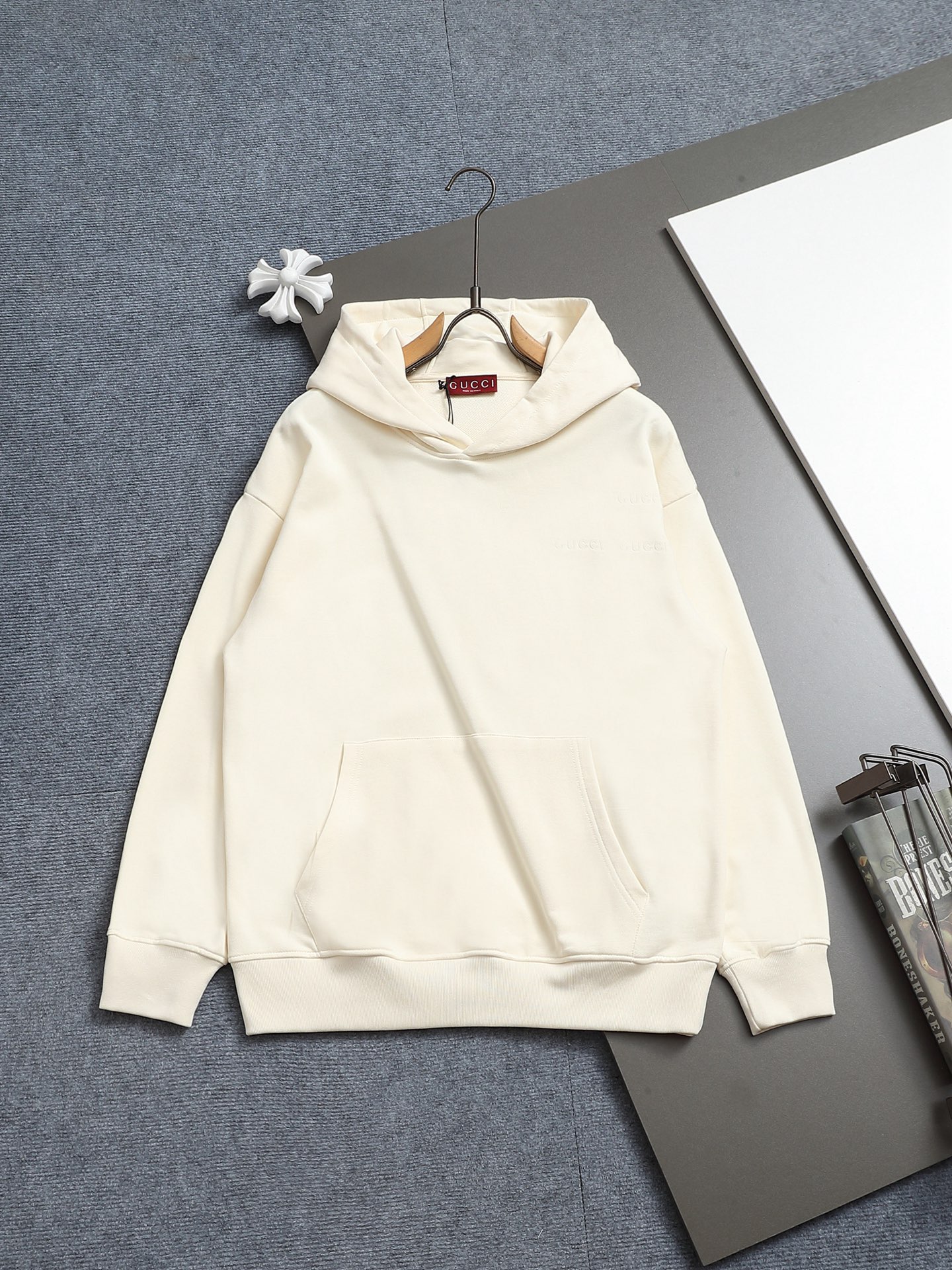 Gucci super classic color-block printed hoodie