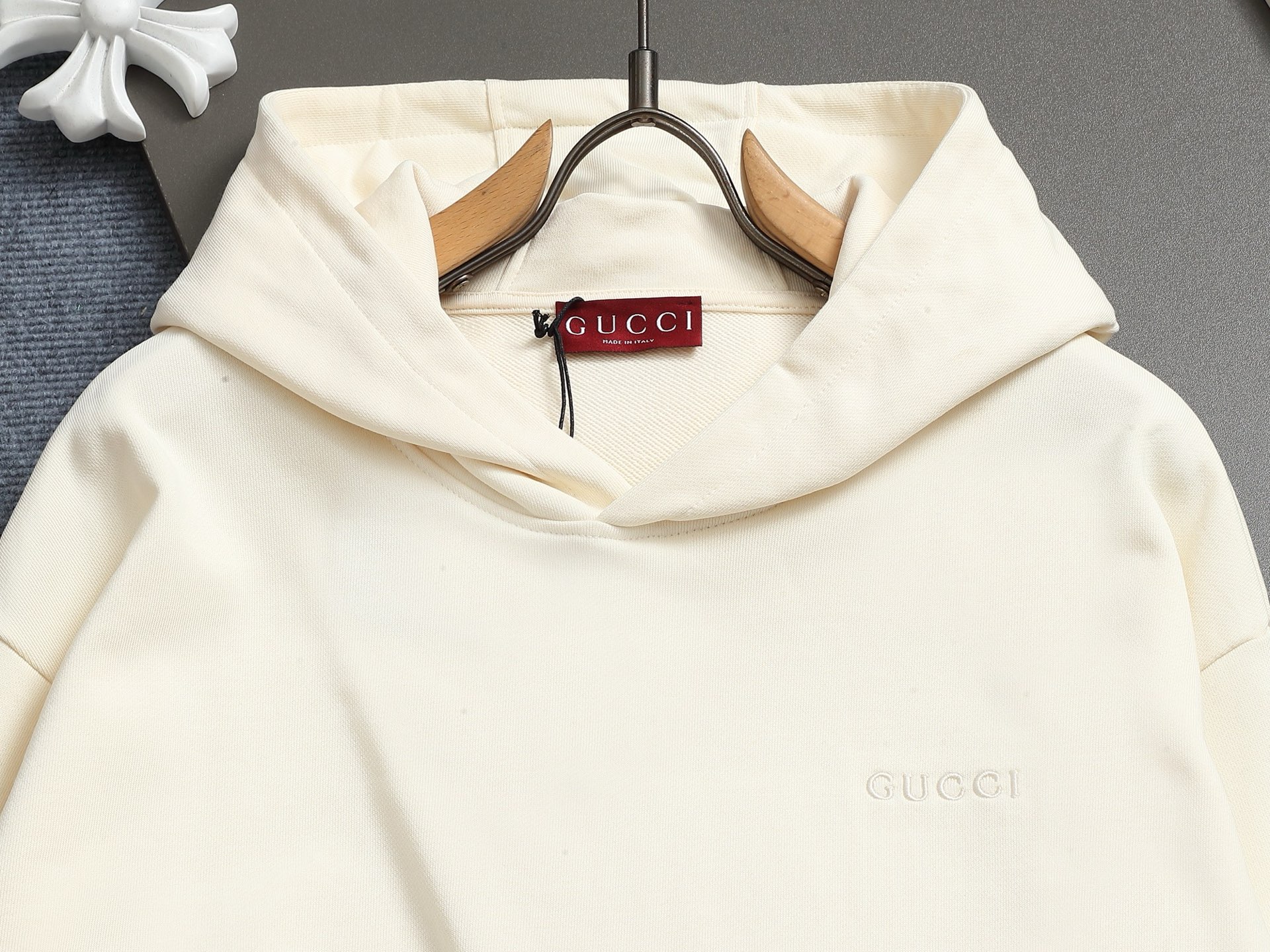 Gucci super classic color-block printed hoodie