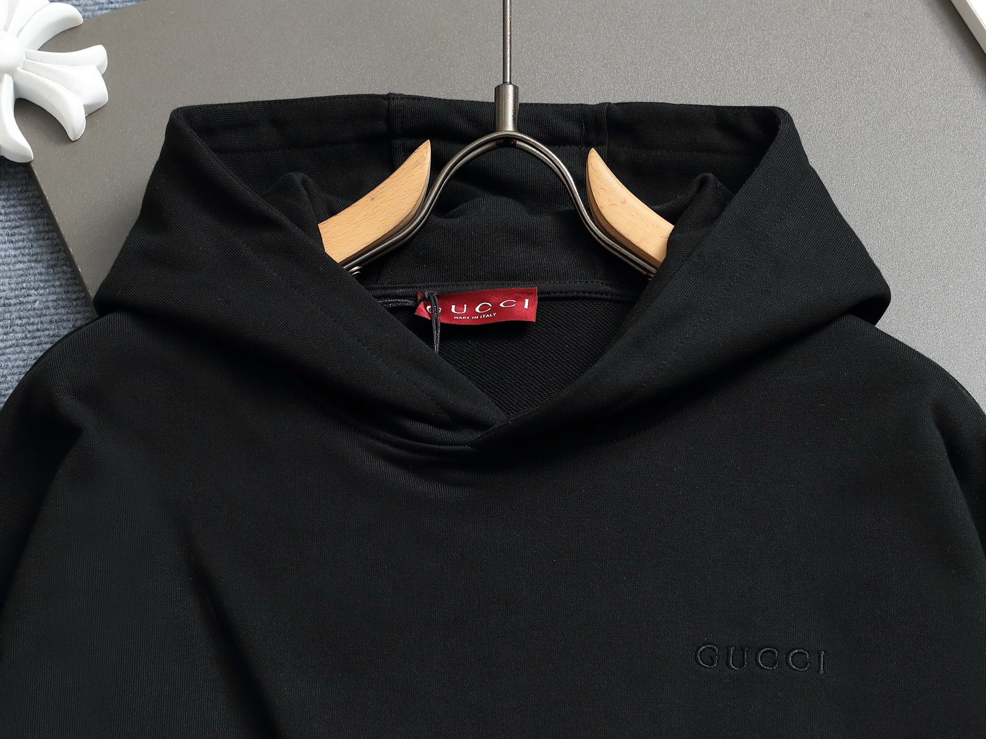 Gucci super classic color-block printed hoodie