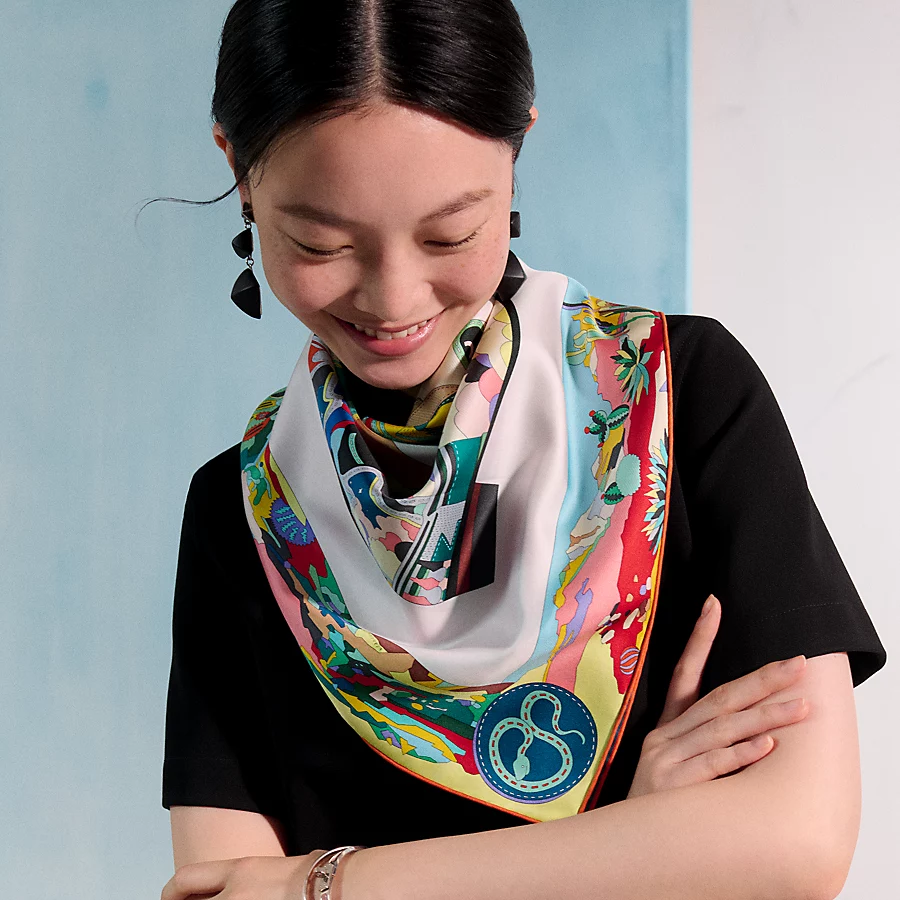 Hermès leather boots story scarf