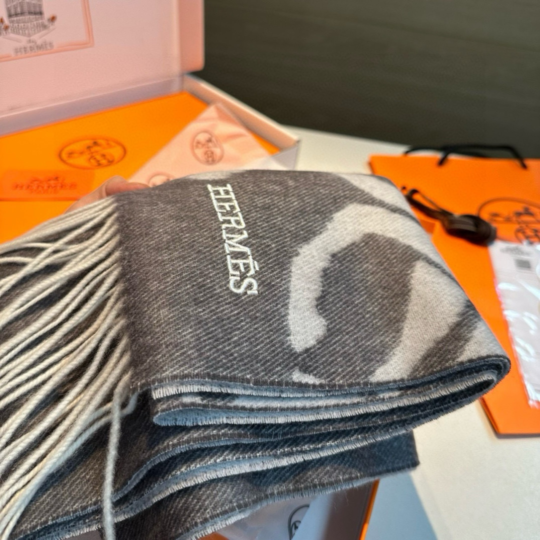 Hermès scarf in three colors