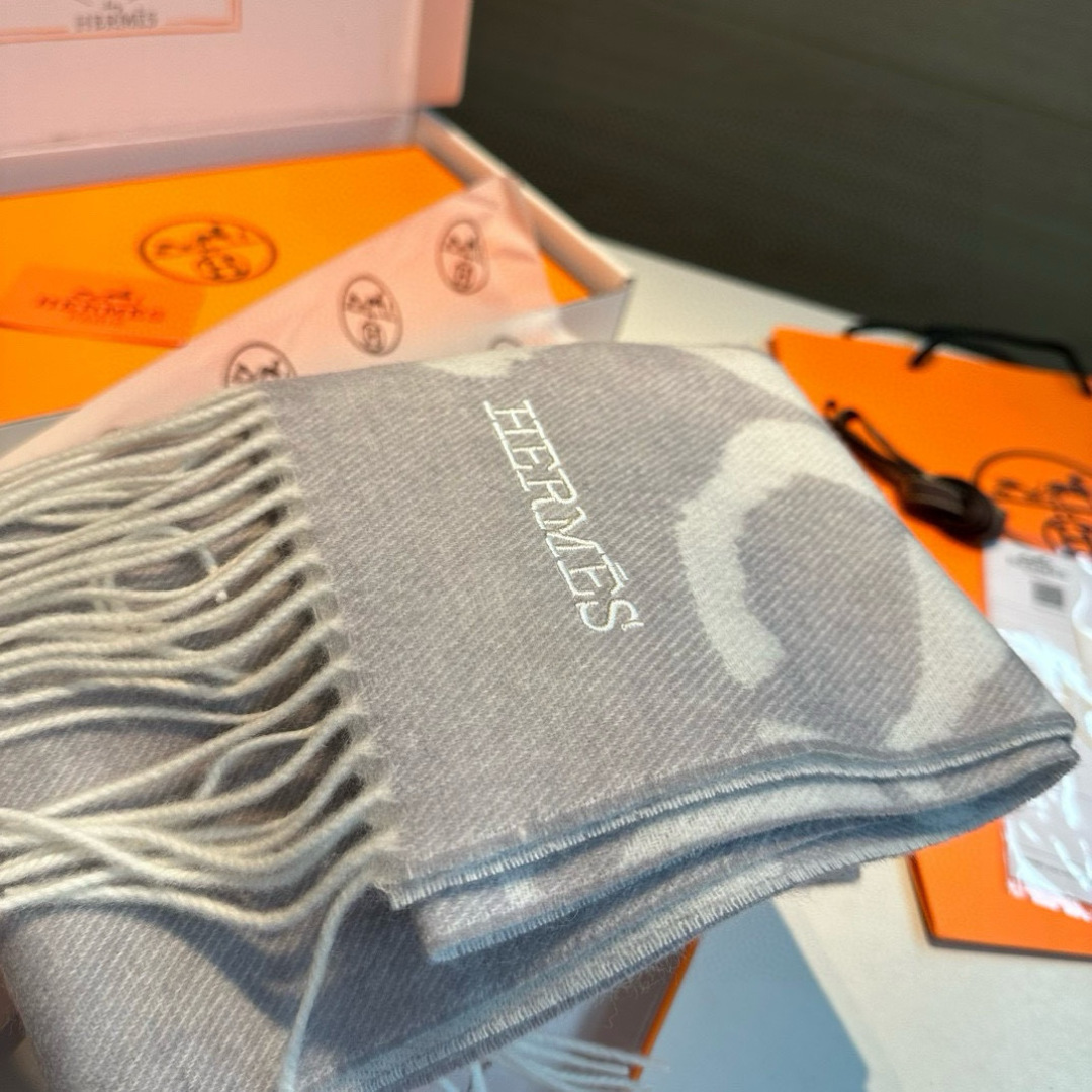 Hermès scarf in three colors
