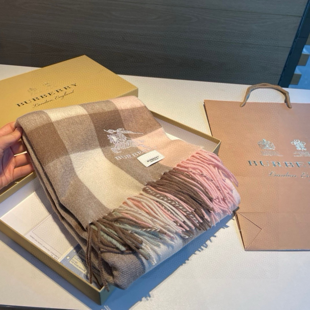 Burberry Warhorse Embroidered Classic Check Shawl