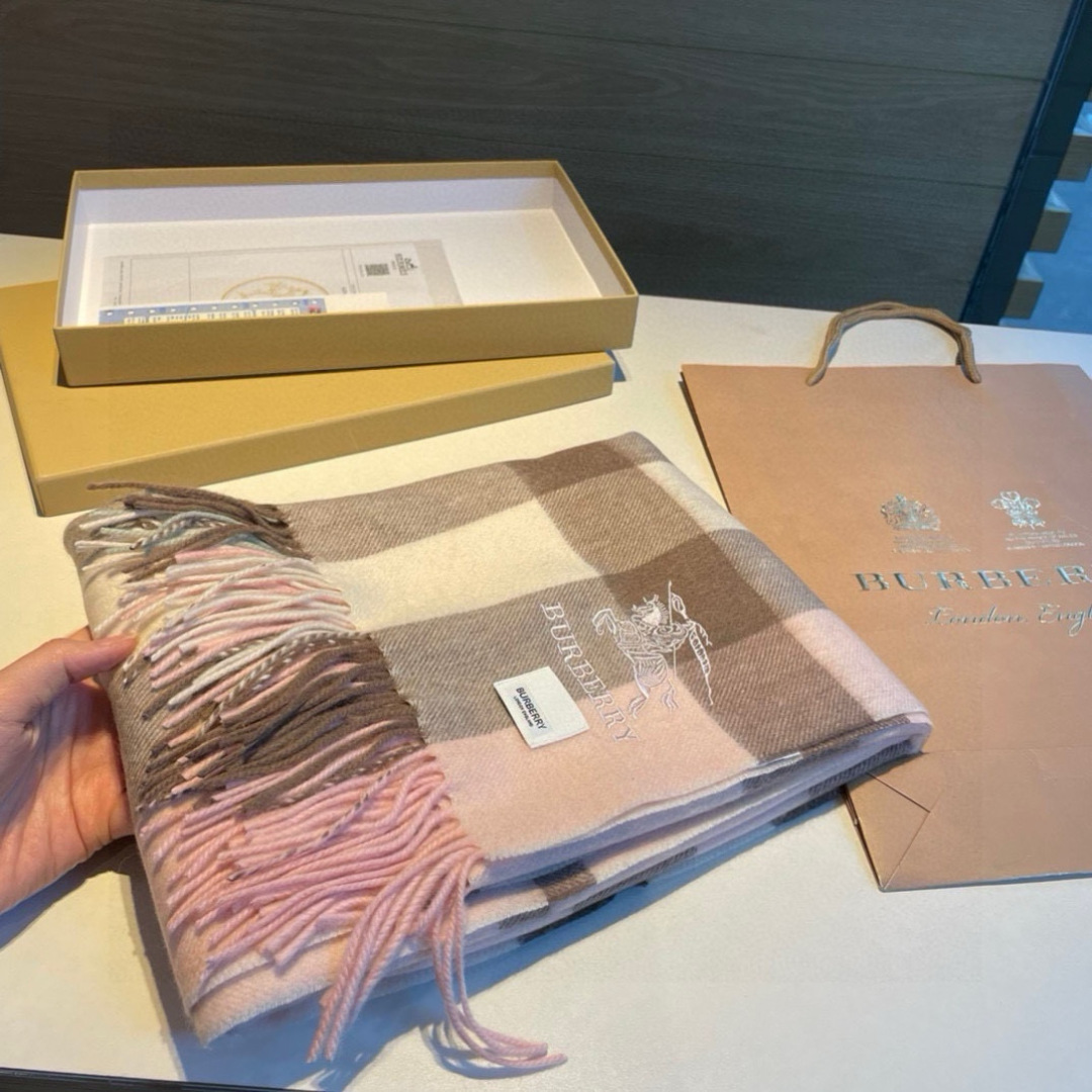Burberry Warhorse Embroidered Classic Check Shawl