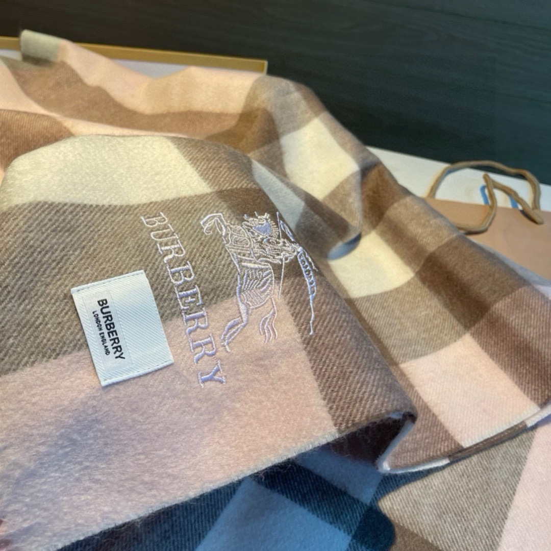Burberry Warhorse Embroidered Classic Check Shawl