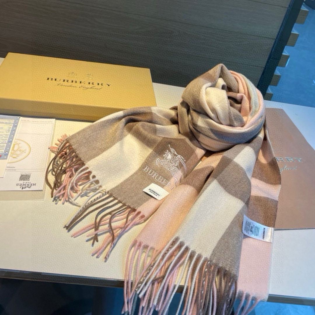 Burberry Warhorse Embroidered Classic Check Shawl