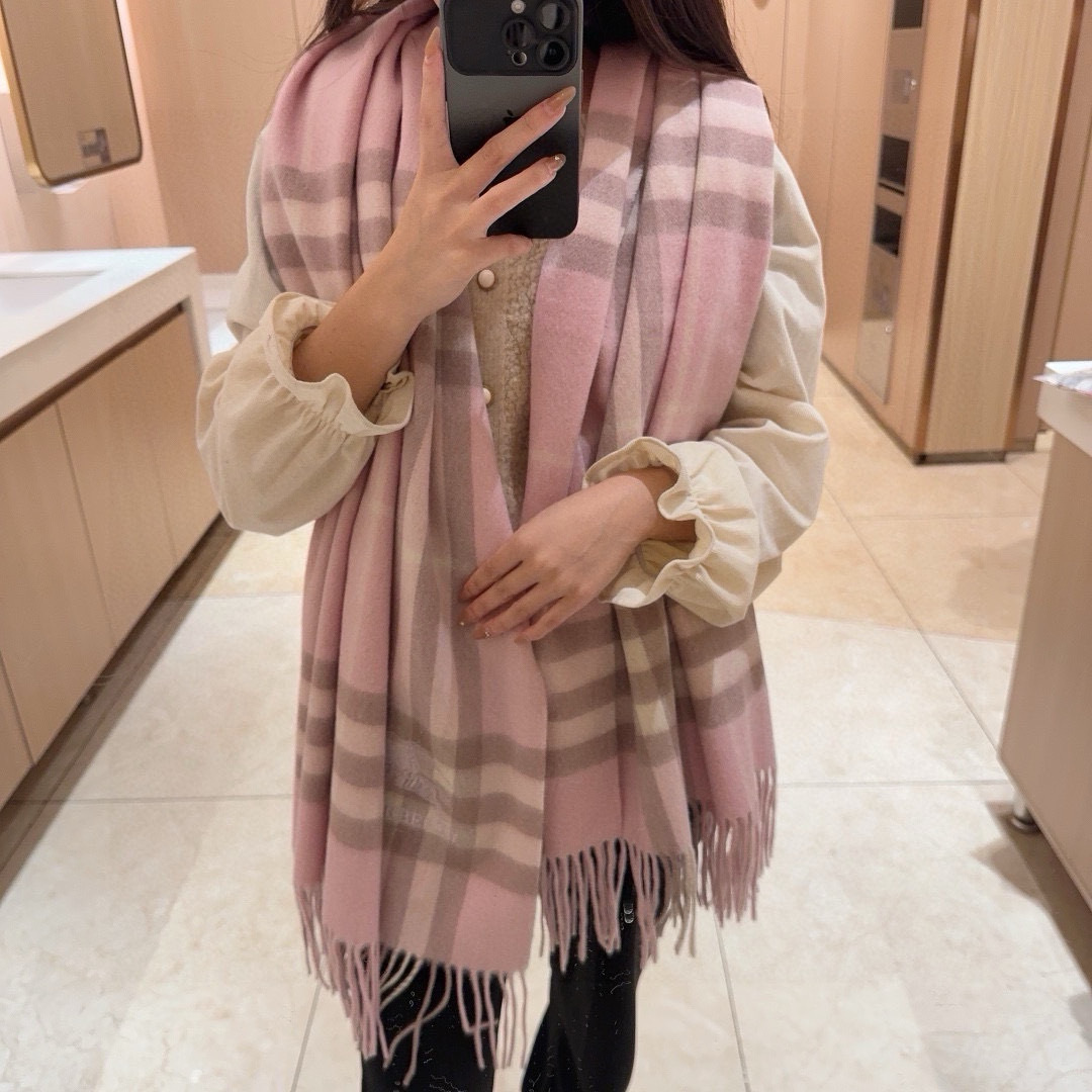 Burberry Warhorse Embroidered Classic Check Shawl
