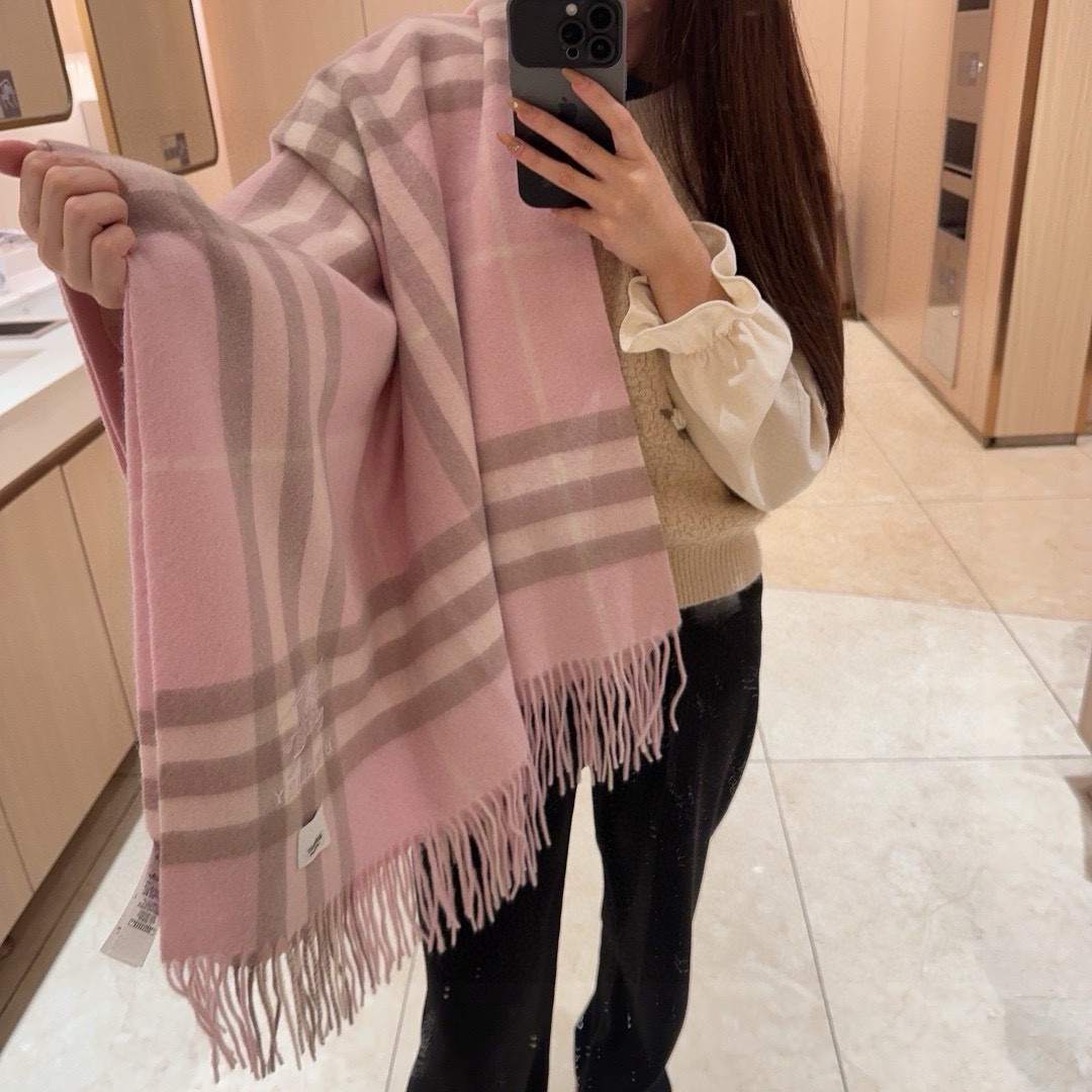 Burberry Warhorse Embroidered Classic Check Shawl