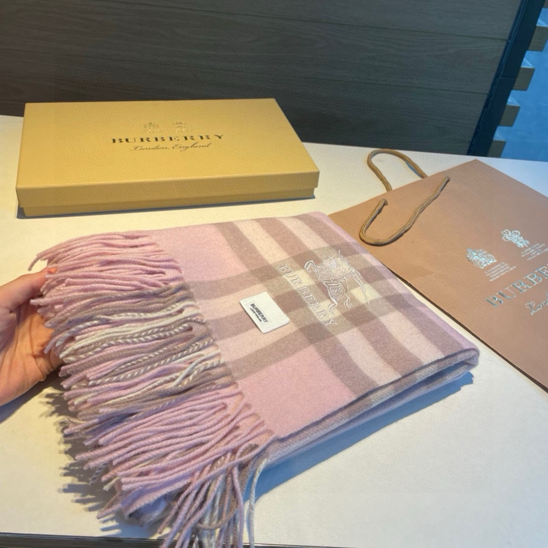 Burberry Warhorse Embroidered Classic Check Shawl