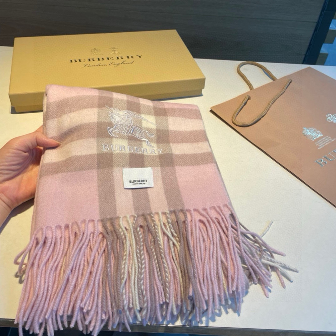 Burberry Warhorse Embroidered Classic Check Shawl