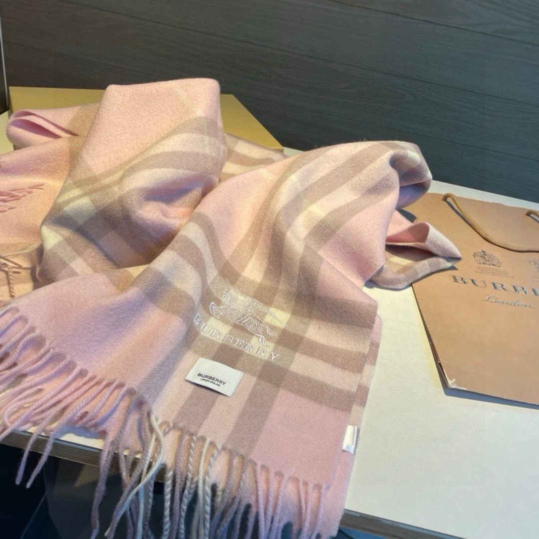 Burberry Warhorse Embroidered Classic Check Shawl
