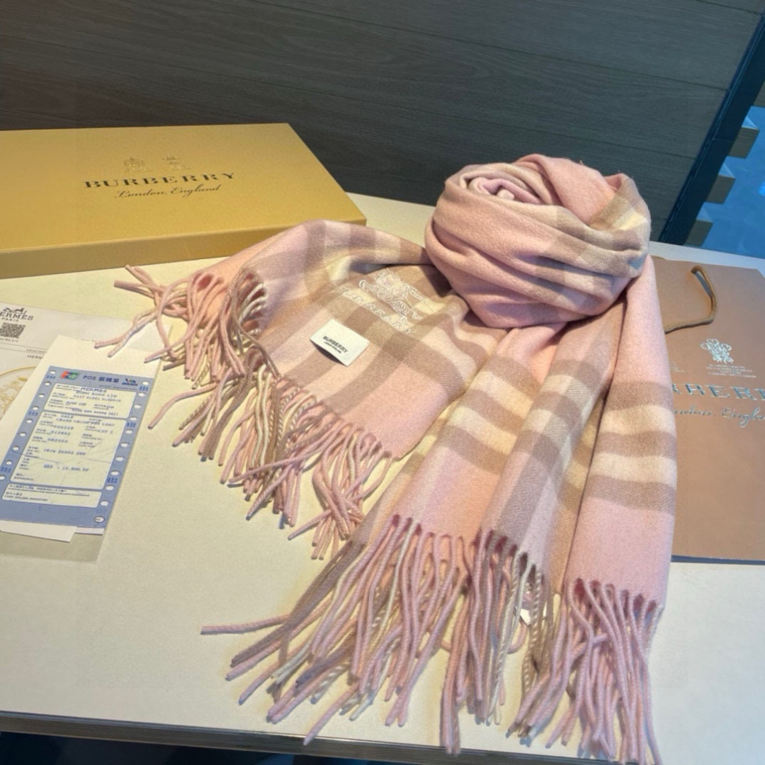 Burberry Warhorse Embroidered Classic Check Shawl