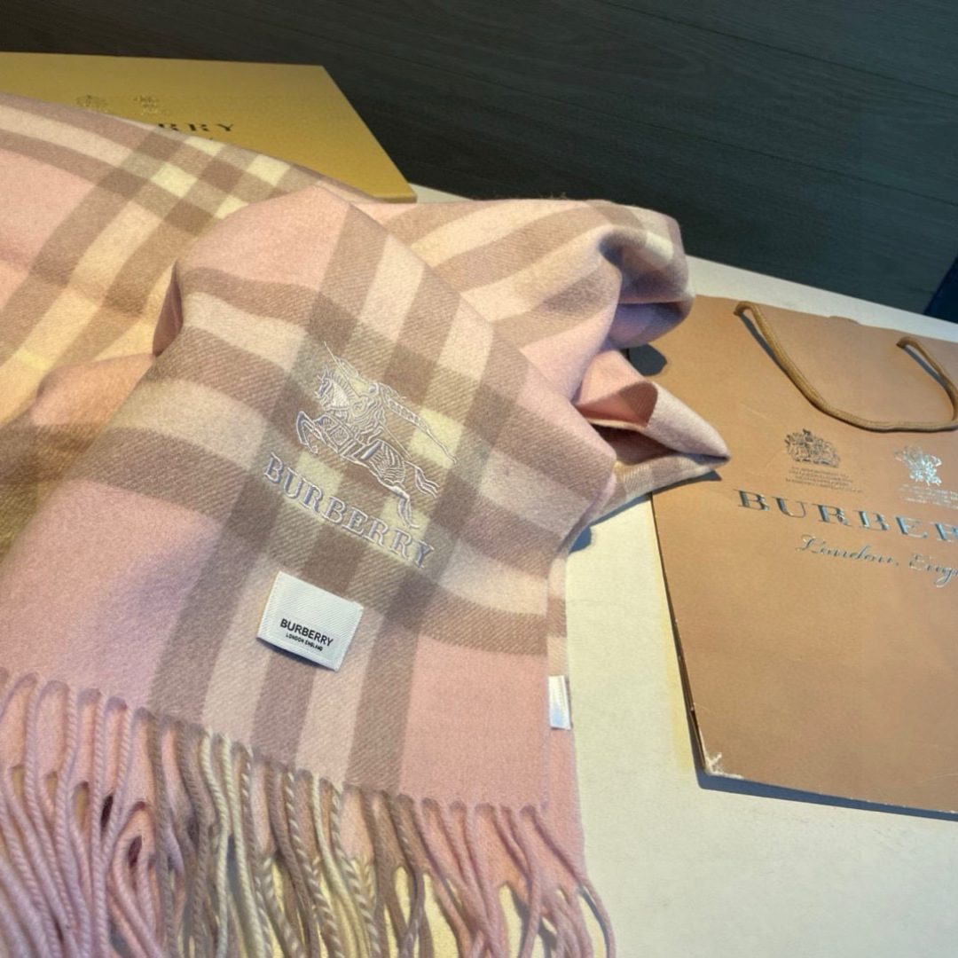 Burberry Warhorse Embroidered Classic Check Shawl