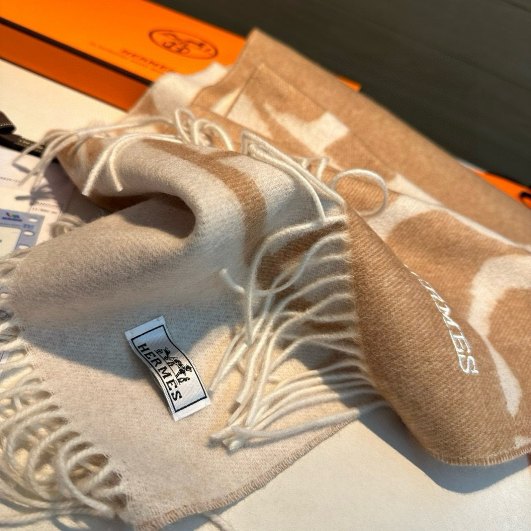 Hermès scarf in three colors