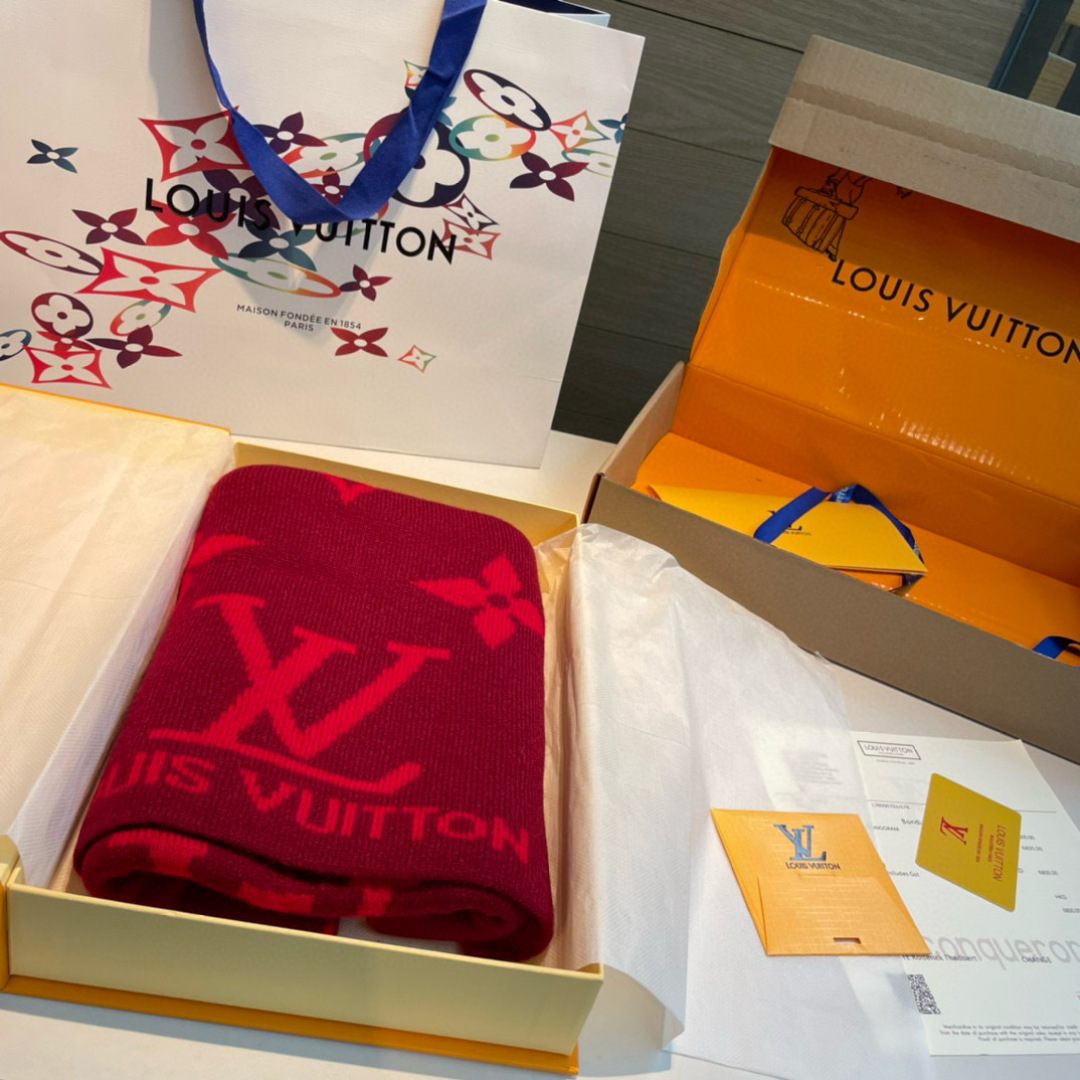 Louis Vuitton scarves are luxurious and come in all sizes