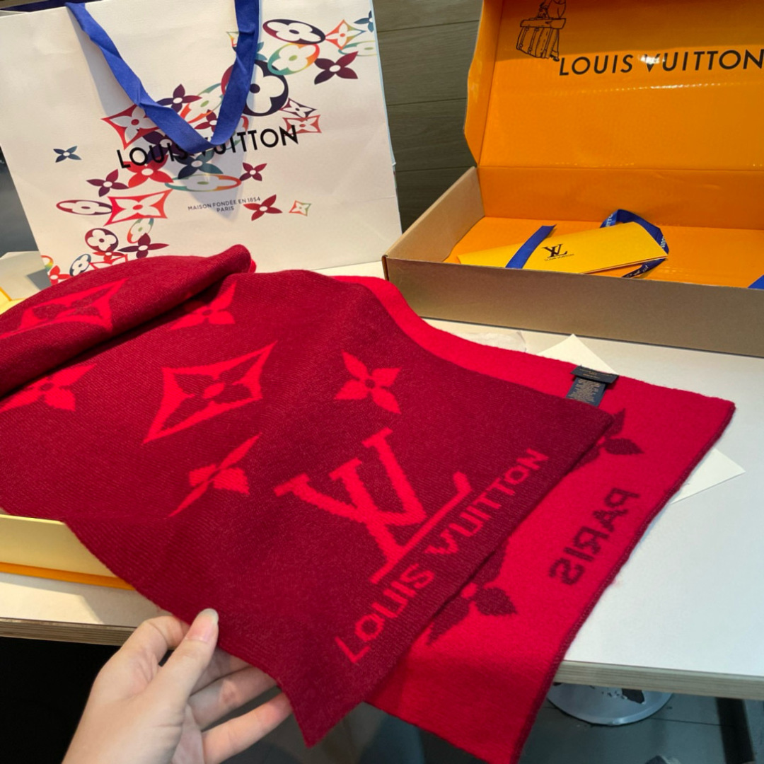Louis Vuitton scarves are luxurious and come in all sizes